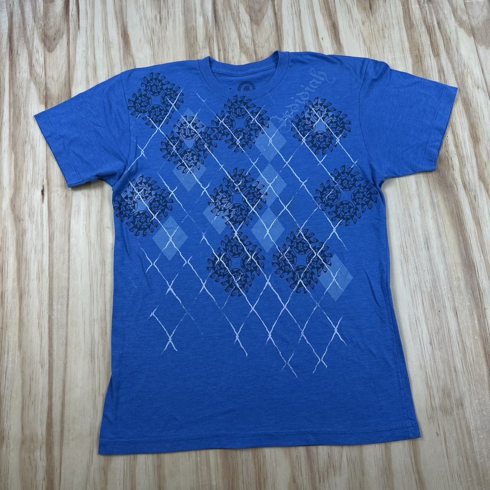 Y2K Jedidiah X Buckle Men's Medium Blue T-Shirt Streetwear Short Sleeve
